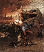 RAFFAELLO Sanzio St Michael and the Dragon sdr painting